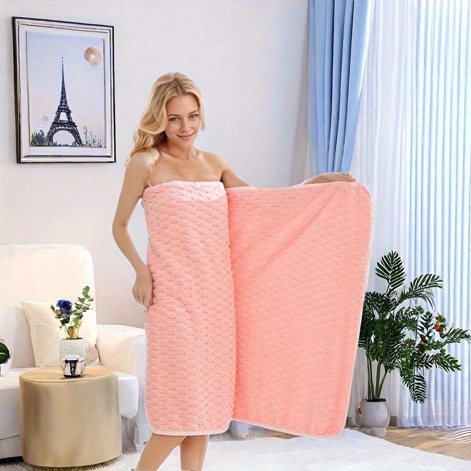Super Soft Woven Bath Towels Super Absorbent Quick-Drying MicrofiberTowels-2/4