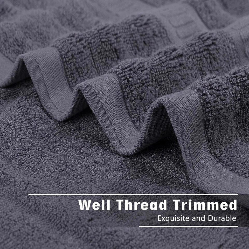 2 Pack Oversize Bamboo Cotton Bath Towels Premium Ultra Soft Absorbent Towel